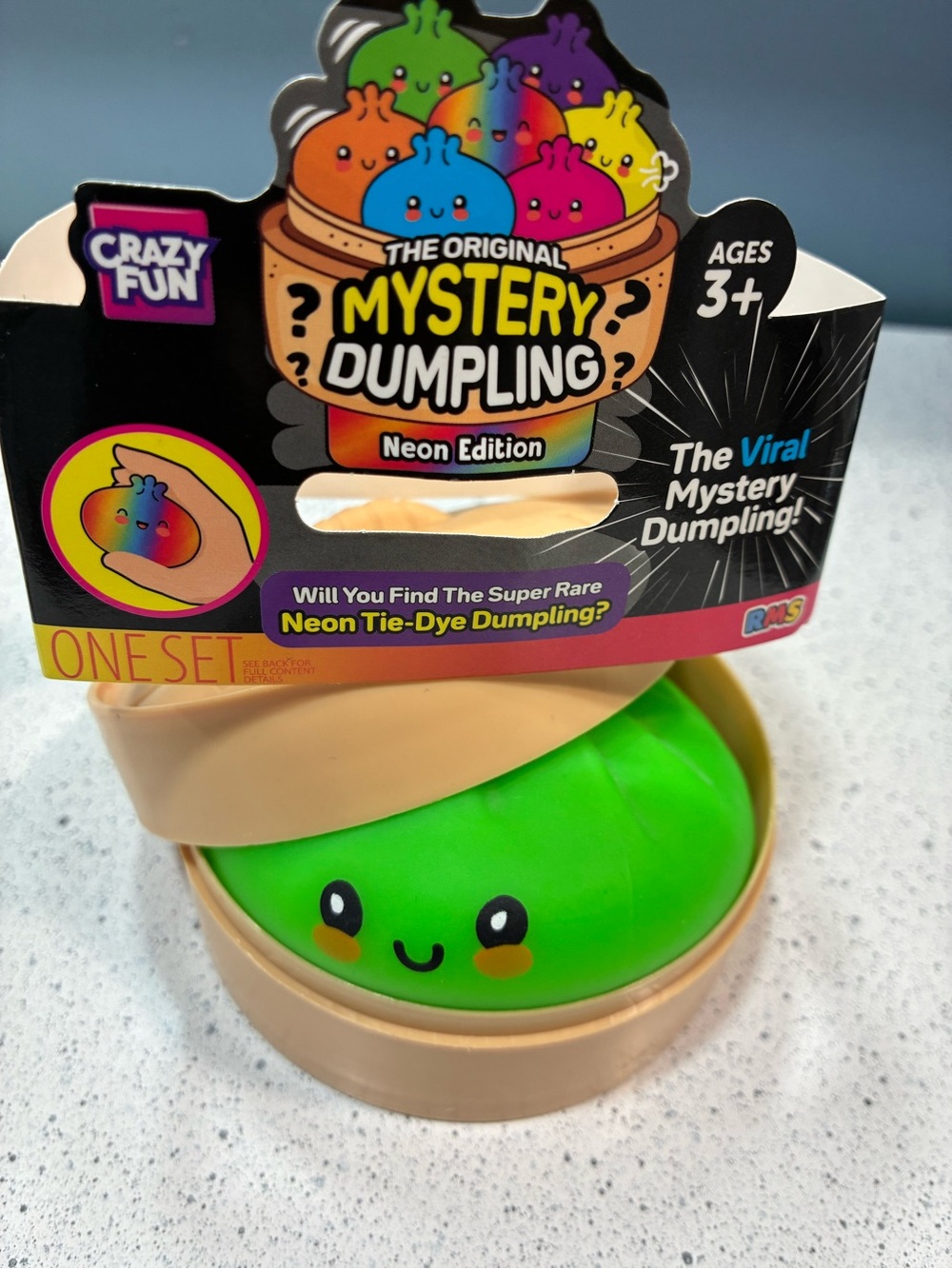 The Original Mystery Dumpling Neon Tie Dye-Green